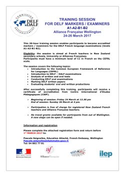 Stage d`habilitation pour examinateurs et correcteurs des &eacute;preuves