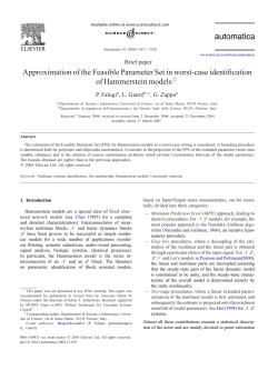 Approximation of the Feasible Parameter Set in worst-case