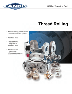 Thread Rolling - Landis Solutions