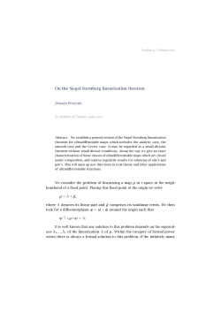 On the Siegel-Sternberg linearization theorem