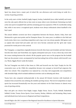 Sport has always been a major part of school life, one afternoon