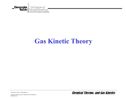 Gas Kinetic Theory