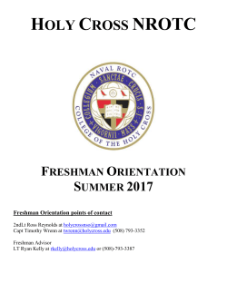 information packet - College of the Holy Cross