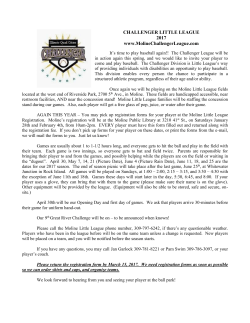 registration - Moline Challenger League