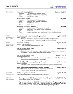 doc - Embedded Signal Processing Laboratory