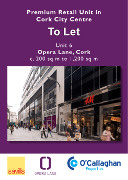 To Let - Opera Lane