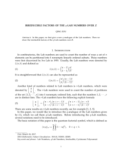 (n &minus; 1 k &minus; 1 )(n &minus; 1)! (k &minus; 1)! ททท , r = (n &minus; r k &minus; r )(n + r &minus; 1)! (k + r &minus; 1