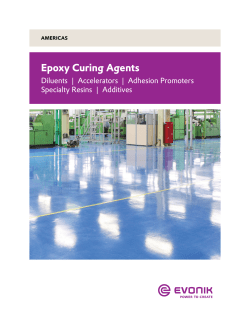 epoxy curing Agents - Specialty Additives