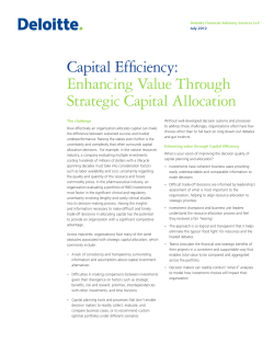 Capital Efficiency: Enhancing Value Through Strategic