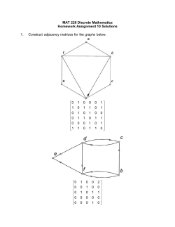 MAT 226 Discrete Mathematics Homework Assignment 10 Solutions