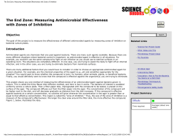 The End Zone: Measuring Antimicrobial Effectiveness