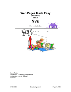 Nvu - Oakton Community College