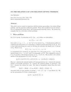 On the relation gap and relation lifting problem - Math