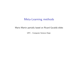 Ensemble Learning - Computer Science Department