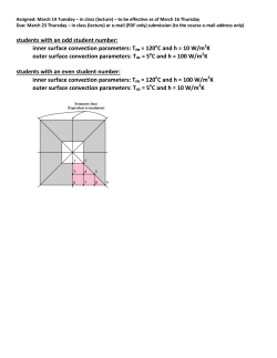 students with an odd student number: inner surface convection