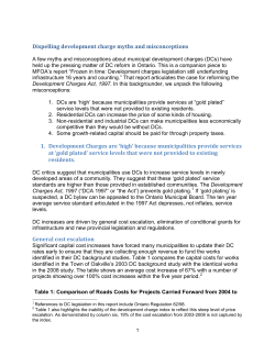 Dispelling development charge myths and misconceptions 1