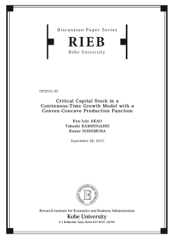 Critical Capital Stock in a Continuous