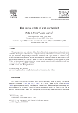 The social costs of gun ownership