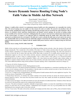 Secure Dynamic Source Routing Using Node`s Faith Value in