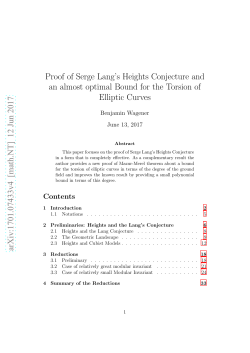 Proof of Serge Lang Heights Conjecture and an almost optimal
