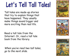 Let`s Tell Tall Tales