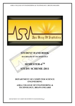 PTU COURSE CONTENTS- BTCS 604 RDBMS-II Lab