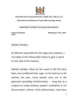 PM &ndash; Ministerial Statement