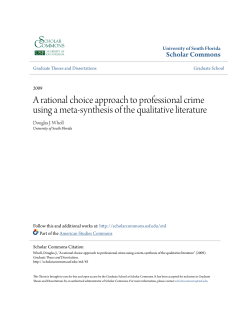 A rational choice approach to professional crime using a meta