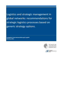 Logistics and strategic man global networks