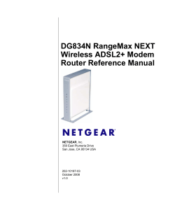 DG834N RangeMax NEXT Wireless ADSL2+ Modem
