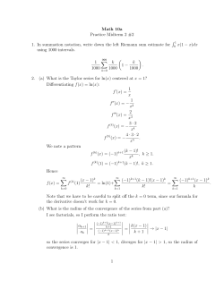 Practice Midterm 2 #2 Solutions