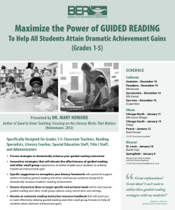Maximize the Power of GUIDED READING
