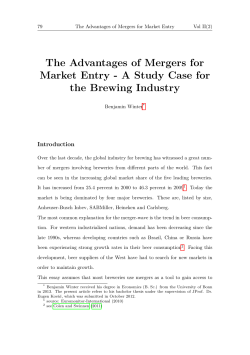The Advantages of Mergers for Market Entry