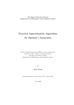 Practical Approximation Algorithms for Optimal k