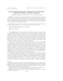 SECOND-ORDER NECESSARY CONDITIONS IN