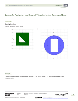Geometry Module 4, Topic C, Lesson 9: Student Version
