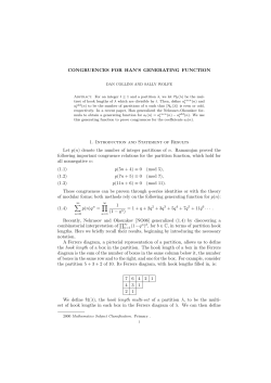 Congruences for Han`s generating function