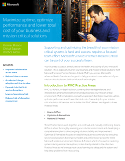 Maximize uptime, optimize performance and lower total cost of your