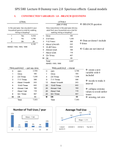 Lecture 8: Spurious effects, casual modeling