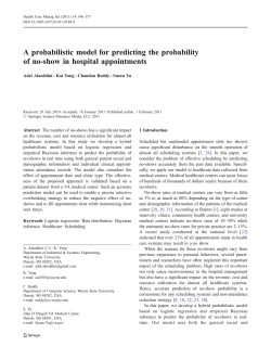 A probabilistic model for predicting the probability of no