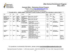 Elementary School Program - Community Learning Center Schools