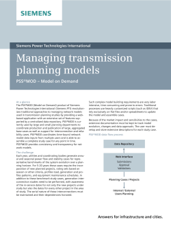 PSS&reg;MOD (Model on Demand)