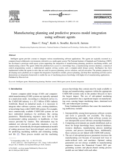 Manufacturing planning and predictive process model integration