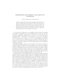 STABILIZATION FOR MAPPING CLASS GROUPS OF