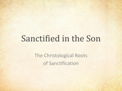 Sanctification – Session 2