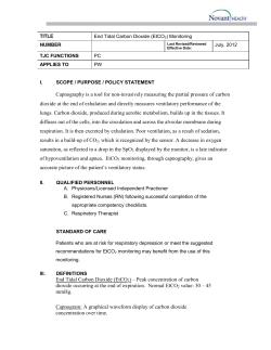ETCO2 Monitoring Policy