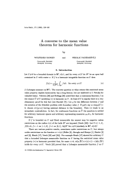 A converse to the mean value theorem for harmonic