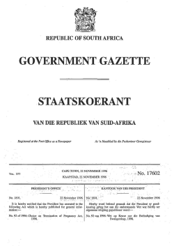 Choice on Termination of Pregnancy Act 92 of 1996