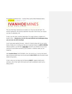 An Investor Greatest Investment Ever_Ivanhoe