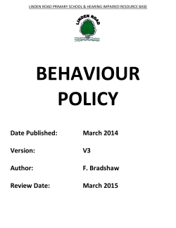 Support for Good Behaviour